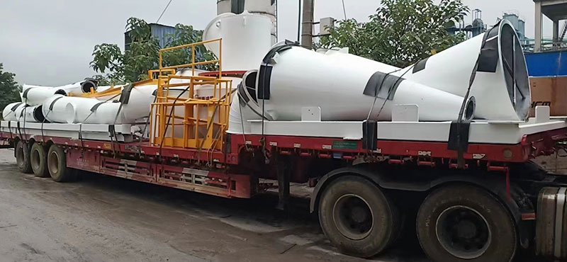 湖南某老板訂購時(shí)產(chǎn)十五噸氫氧化鈣生產(chǎn)線貨物到場剪影！