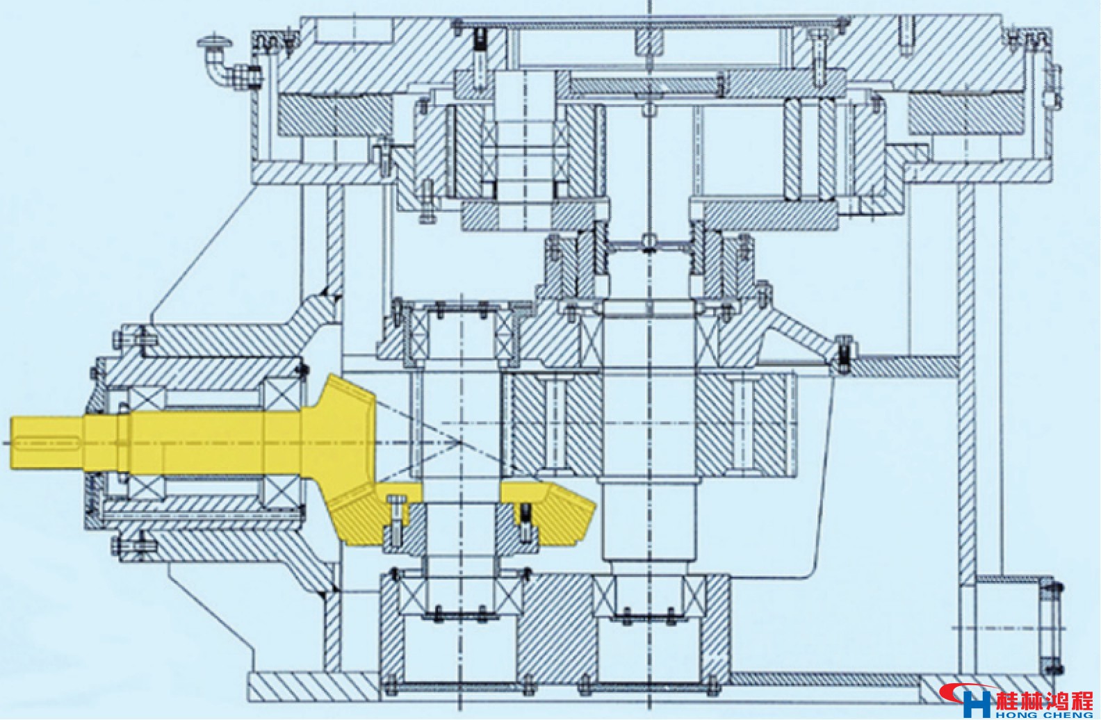 立磨減速機結(jié)構(gòu) 立磨減速機結(jié)構(gòu)